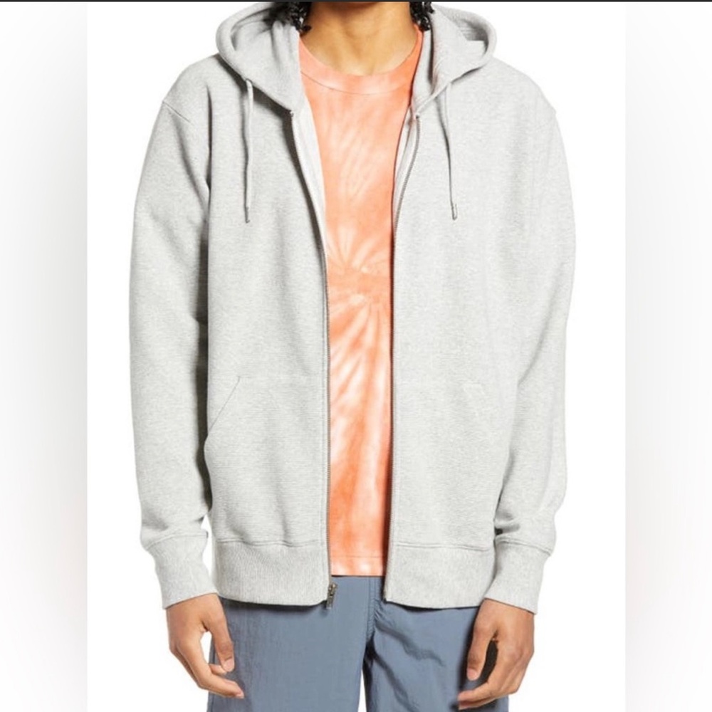bp Men’s Grey Zip Up Hoodie EUC